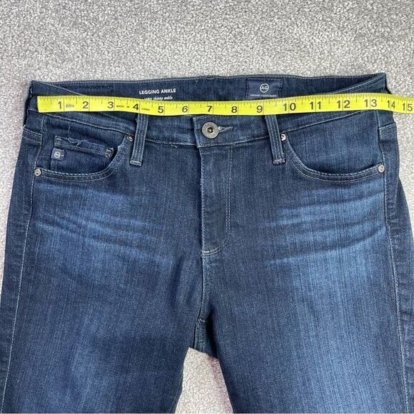 Ag Adriano Goldschmied Legging Ankle Jeans Women’s 27 Dark Wash Super Skinny - Picture 9 of 13